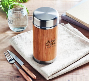 Logo trade promotional products image of: Double wall food jar 600 ml