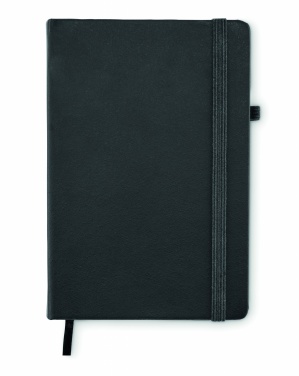 Logo trade promotional merchandise picture of: Recycled Leather A5 notebook