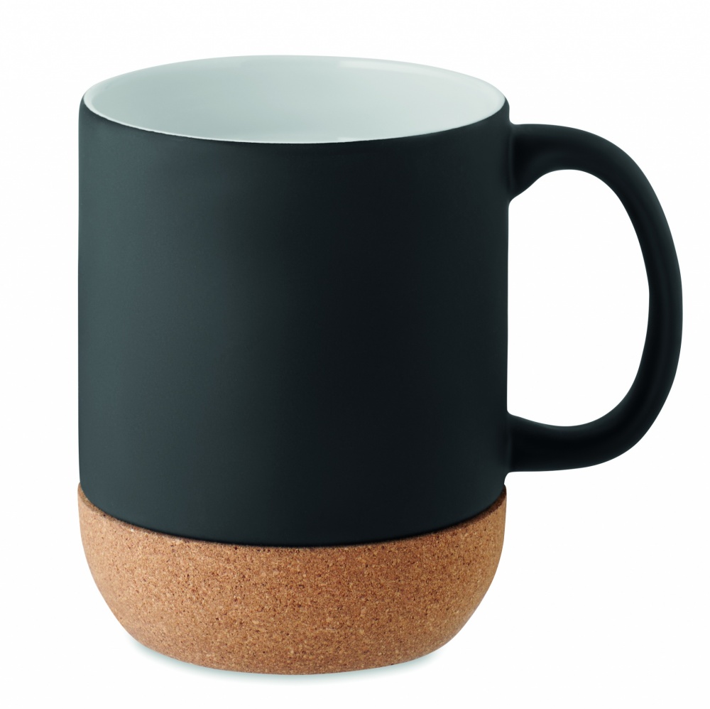 Logotrade corporate gift picture of: Matt ceramic cork mug 300 ml