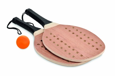 Logo trade promotional giveaways image of: Rosewood beach tennis set