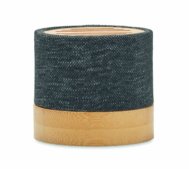 Logo trade promotional products picture of: Bamboo RPET wireless speaker