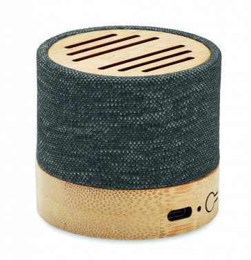 Logotrade promotional merchandise picture of: Bamboo RPET wireless speaker