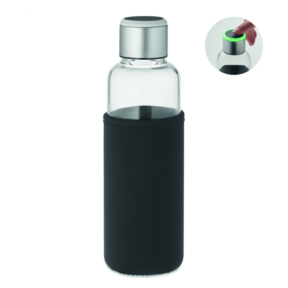 Logo trade promotional gifts picture of: Glass bottle sensor reminder