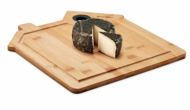 Logo trade corporate gifts image of: Bamboo house cutting board