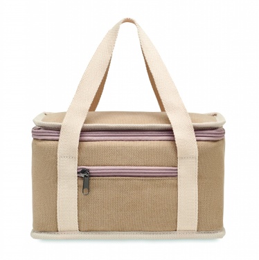 Logo trade promotional gift photo of: 6 can cool bag canvas 320gr/m²