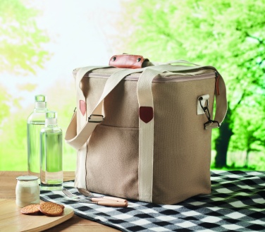 Logo trade promotional giveaway photo of: Large cooler bag canvas 450gr/m
