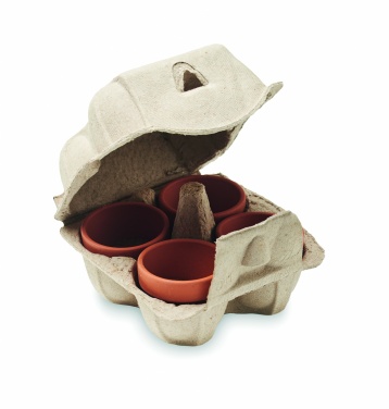 Logo trade promotional merchandise photo of: Egg carton growing kit