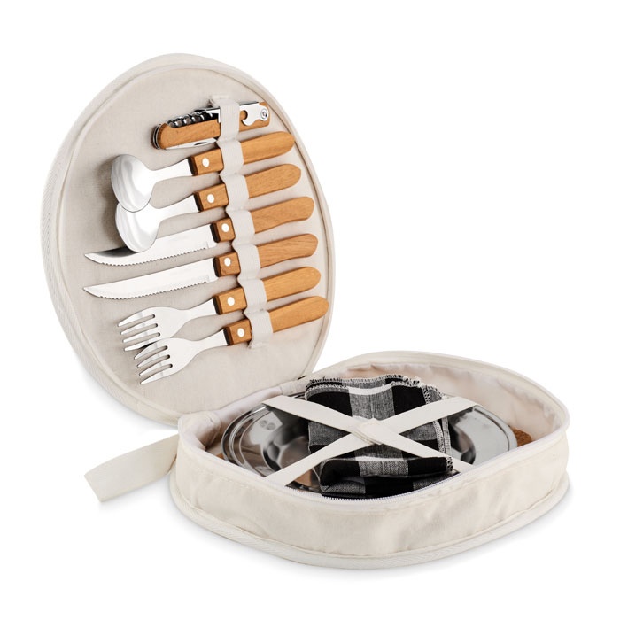 Logotrade promotional giveaway image of: Picnic 2 person set in pouch