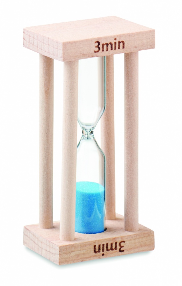 Logotrade promotional products photo of: Wooden sand timer 3 minutes