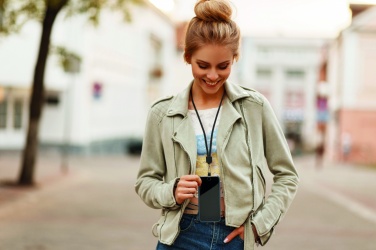 Logo trade promotional products picture of: RPET Phone holder lanyard