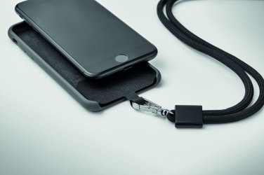 Logo trade promotional products picture of: RPET Phone holder lanyard