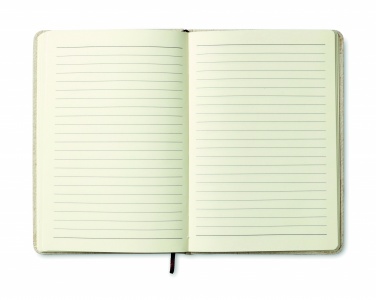 Logotrade promotional gift picture of: A6 canvas notebook lined