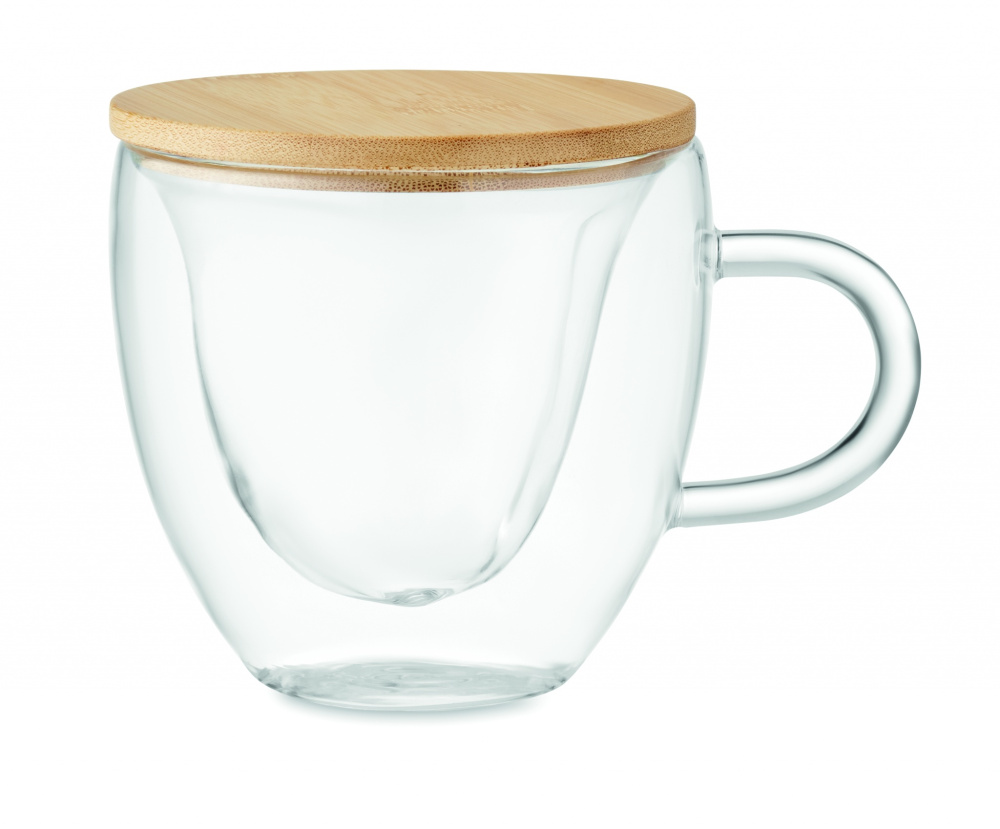 Logo trade promotional merchandise image of: Double wall borosilicate glass