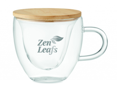 Logo trade promotional gift photo of: Double wall borosilicate glass