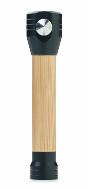 Logo trade promotional products picture of: 3-in-1 bamboo flashlight with an emergency hammer and seatbelt cutter