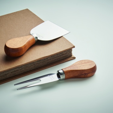 Logo trade promotional merchandise image of: Set of 4 cheese knives