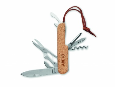 Logo trade promotional gifts image of: Multi tool pocket knife cork