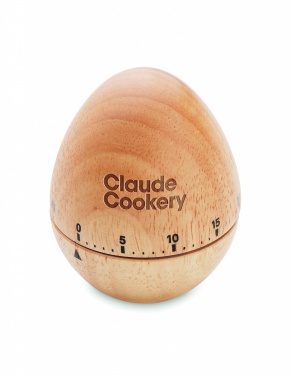 Logo trade promotional products image of: Pine wood egg timer