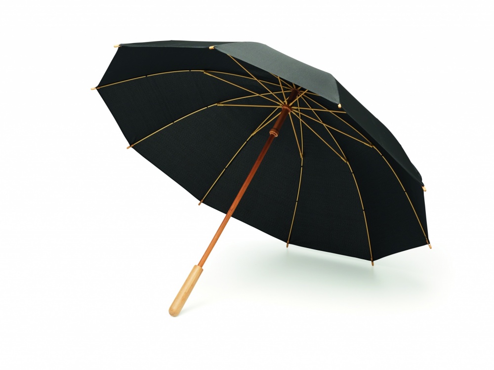 Logo trade promotional products image of: 23,5 inch RPET/bamboo umbrella