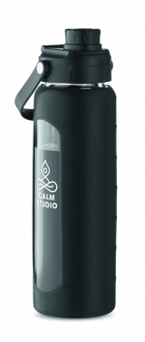 Logotrade corporate gifts photo of: Glass bottle with sleeve 750 ml