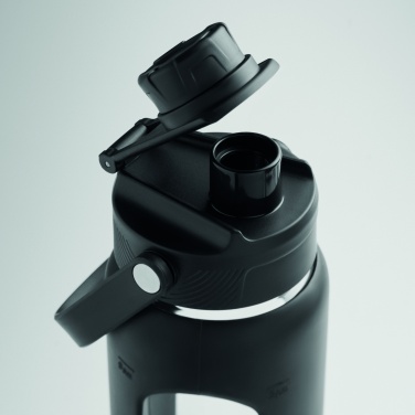 Logotrade promotional merchandise image of: Glass bottle with sleeve 750 ml