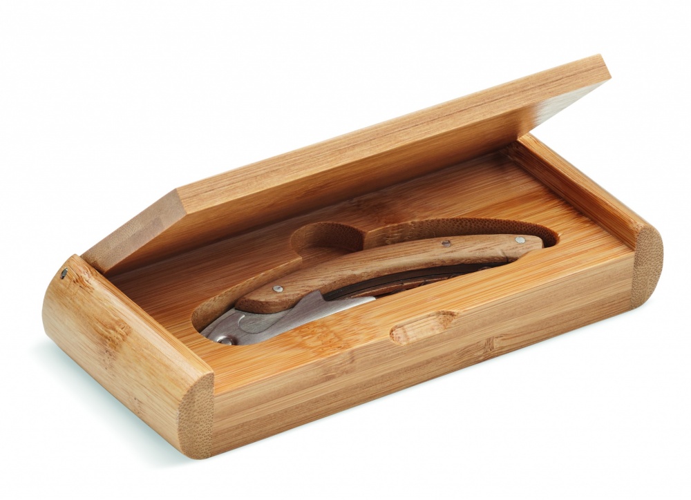 Logotrade promotional giveaway image of: Waiter's knife in bamboo