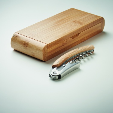 Logotrade promotional product picture of: Waiter's knife in bamboo