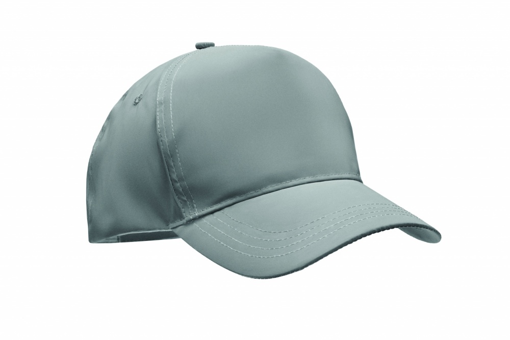 Logo trade corporate gifts image of: 5 panel reflective baseball cap