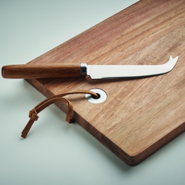 Logo trade promotional giveaway photo of: Acacia wood cheese board set Hannover