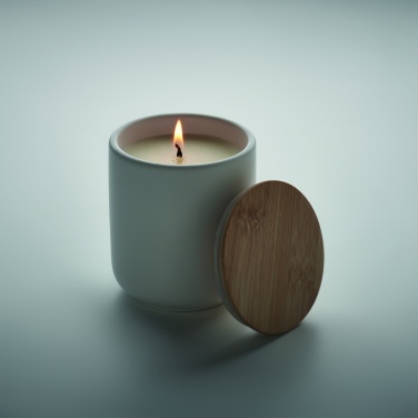 Logo trade promotional merchandise picture of: Plant based wax candle 200 gr