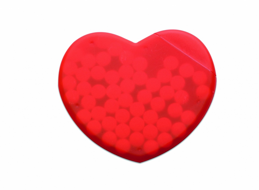 Logo trade promotional product photo of: Heart shape peppermint box