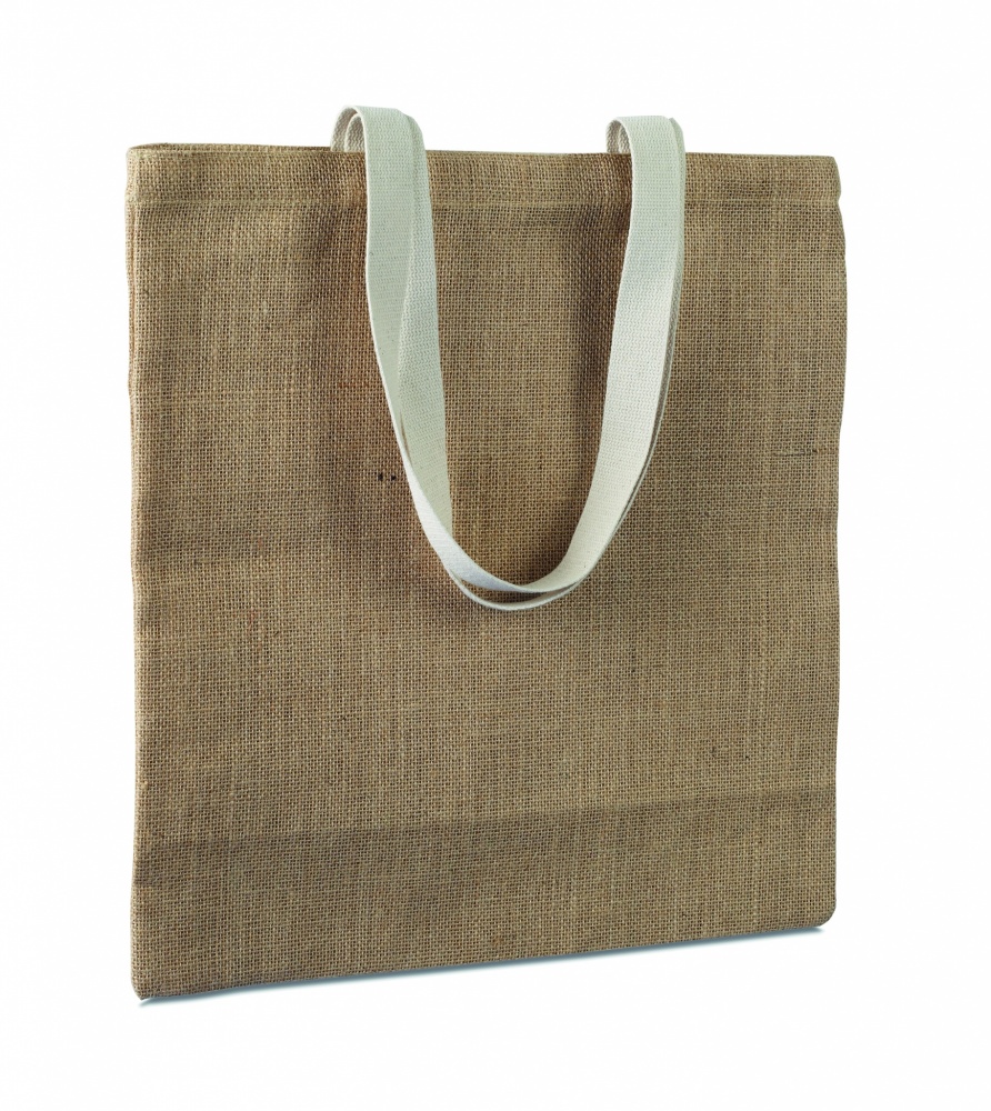 Logo trade promotional gifts image of: Jute shopping bag