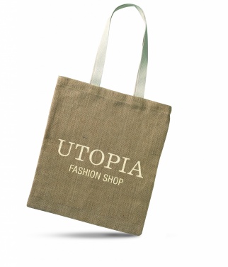 Logo trade promotional merchandise picture of: Jute shopping bag
