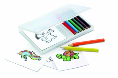 Logo trade corporate gift photo of: Wooden pencil colouring set
