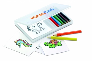 Logo trade corporate gift photo of: Wooden pencil colouring set