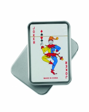 Logotrade promotional product image of: Playing cards in tin box