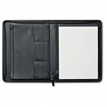 Logo trade promotional gifts image of: A4 leather conference folder