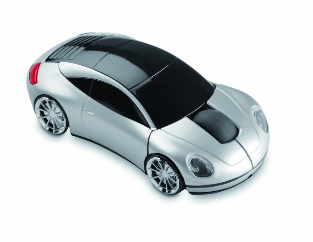 Logo trade business gifts image of: Wireless mouse in car shape