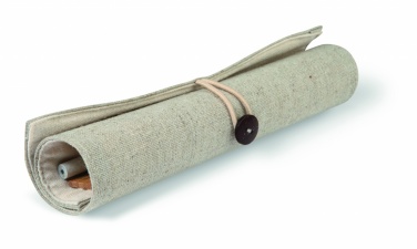 Logo trade advertising products picture of: Stationary set in cotton pouch