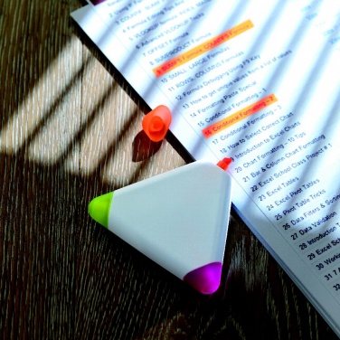 Logo trade promotional items image of: Triangular highlighter