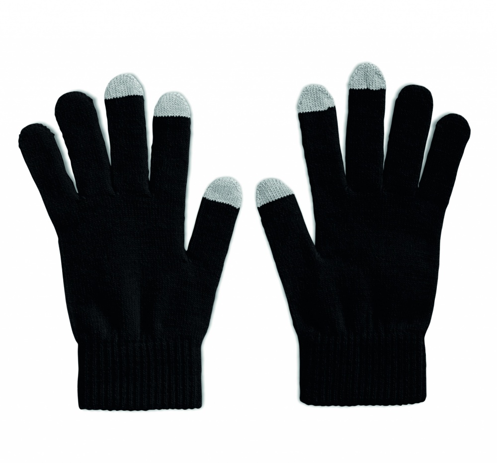 Logo trade business gifts image of: Tactile gloves for smartphones