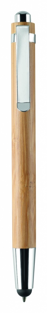 Logo trade promotional gift photo of: Ball pen in ABS and bamboo