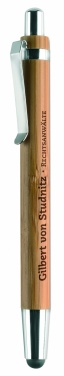 Logotrade promotional merchandise picture of: Ball pen in ABS and bamboo