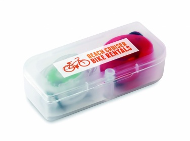 Logo trade promotional merchandise picture of: 2 bicycle lights in PP box