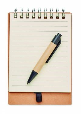 Logo trade promotional merchandise image of: Notepad with pen and memo pad