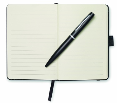 Logo trade corporate gifts picture of: A6 notebook with pen 72 lined