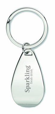 Logo trade promotional giveaways picture of: Bottle opener key ring Tornio