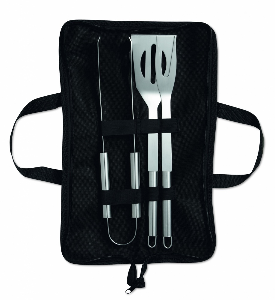 Logotrade advertising products photo of: 3 Barbecue tools in pouch