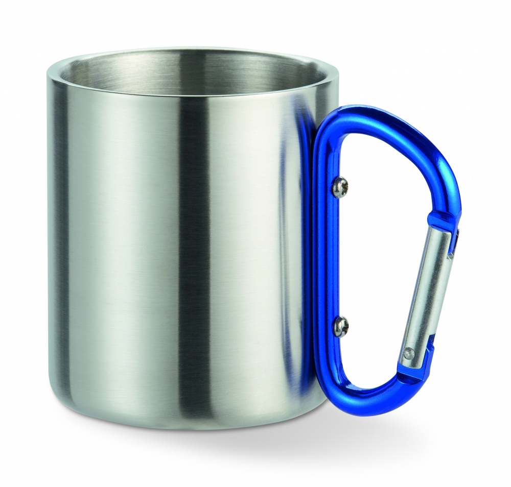 Logotrade promotional giveaway image of: Metal mug & carabiner handle