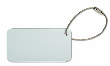 Logo trade business gifts image of: Aluminium luggage tag